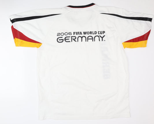 Germany Home Shirt World Cup 2006 Adults XL White Short Sleeves