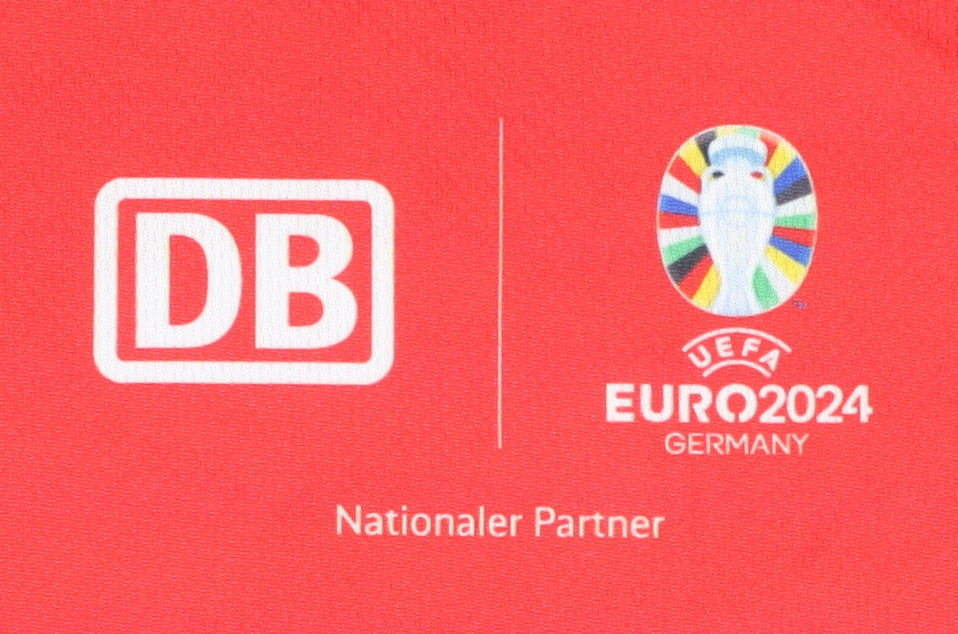 DB Men's Red XL Euro 2024 Home Football Shirt