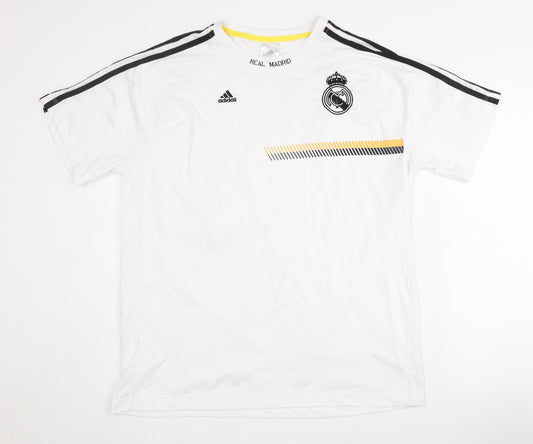 Adidas Real Madrid Home Shirt - Adult XXL White