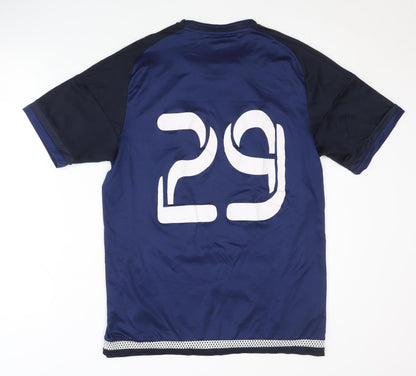 Adidas Men's Blue Training Shirt - Large