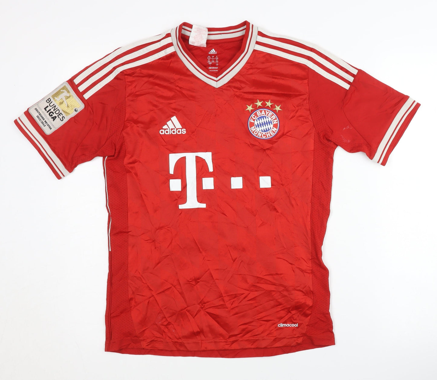 Adidas Bayern Munich Home Shirt, Red, 13-14 Years, Boateng 17