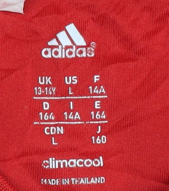 Adidas Bayern Munich Home Shirt, Red, 13-14 Years, Boateng 17