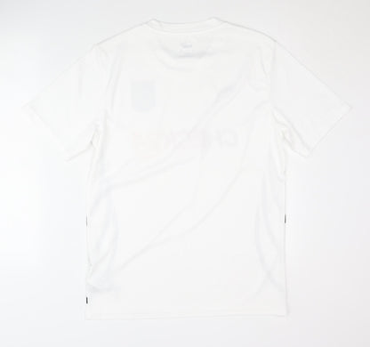 Puma Adult Medium White Football Shirt Excellent Condition