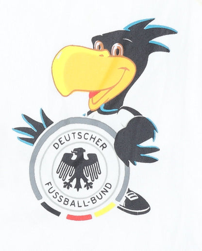 Germany Home Shirt 10 White Short Sleeves Kids 14-15 Years