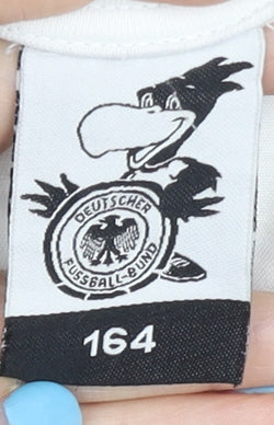 Germany Home Shirt 10 White Short Sleeves Kids 14-15 Years