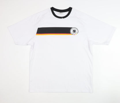DFB Germany Home Shirt White L Adult Short Sleeves Football