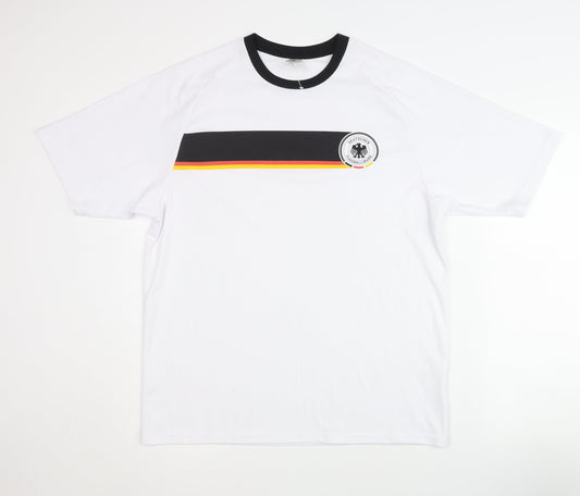 DFB Germany Home Shirt White L Adult Short Sleeves Football