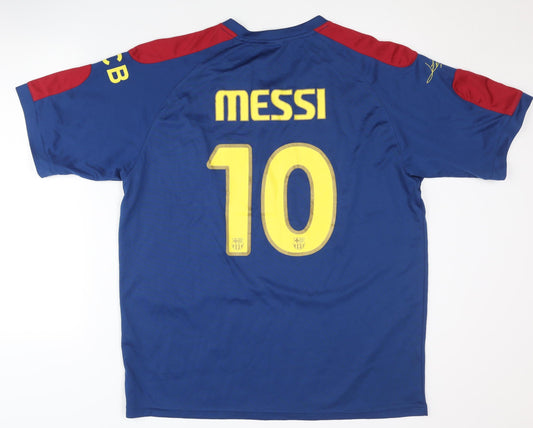 FCB Adult Blue XL Messi Home Shirt - Short Sleeves