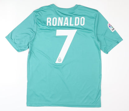 Adidas Adults Green Ronaldo 7 Away Shirt M