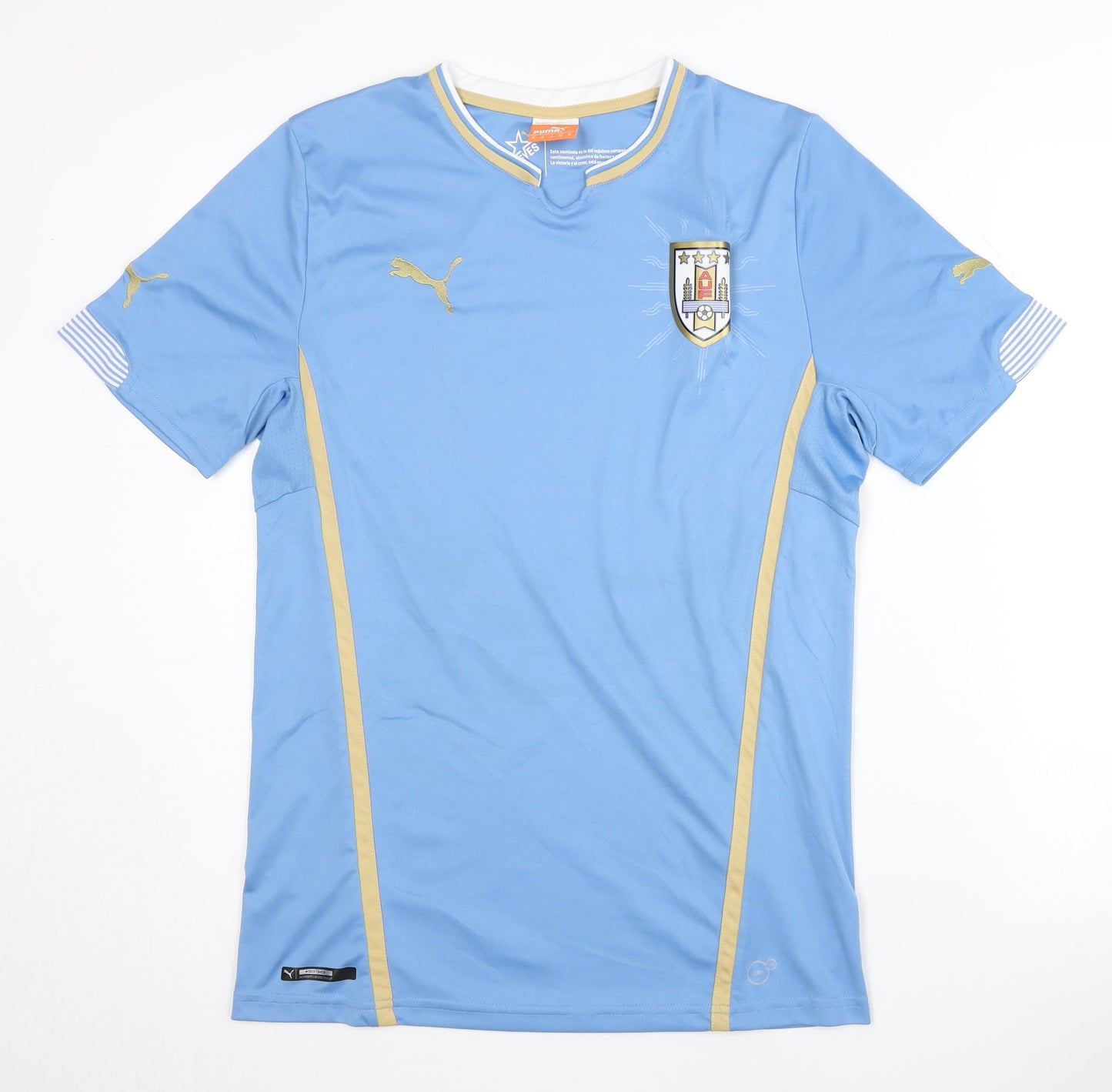 Puma Men's Blue Medium Short Sleeves Home Football Shirt