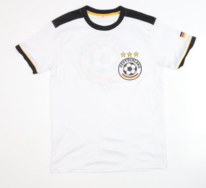 Germany Home Shirt - Adult Medium - White Short Sleeve