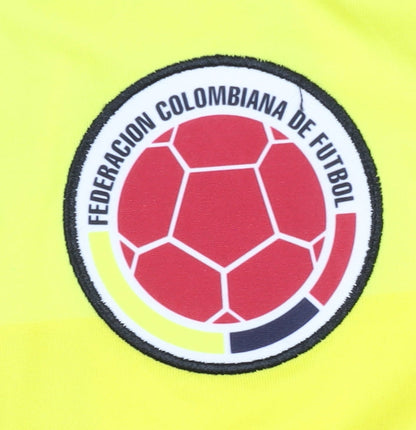 Adidas Colombia Home Shirt Small Yellow Short Sleeves