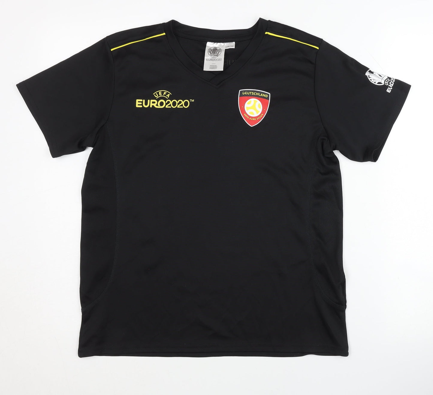 UEFA Euro 2020 Children's Black Away Shirt, 13-14 Years