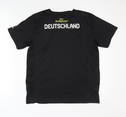 UEFA Euro 2020 Children's Black Away Shirt, 13-14 Years
