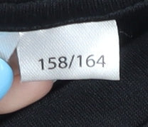 UEFA Euro 2020 Children's Black Away Shirt, 13-14 Years