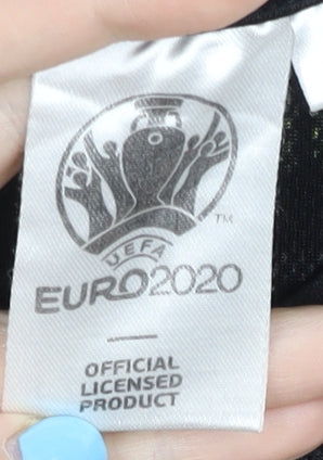 UEFA Euro 2020 Children's Black Away Shirt, 13-14 Years