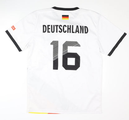 VELUX Germany Home Football Shirt White XL Adults Short Sleeve