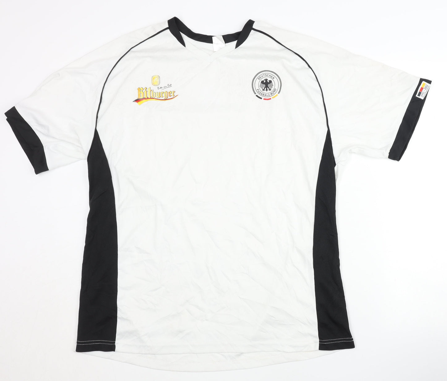 Authentic Deutscher Home Football Shirt, L/XL, White