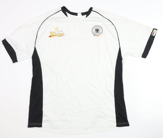 Authentic Deutscher Home Football Shirt, L/XL, White
