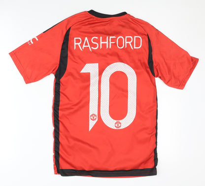 Adidas Children's Manchester United Home Shirt Rashford 10 Red