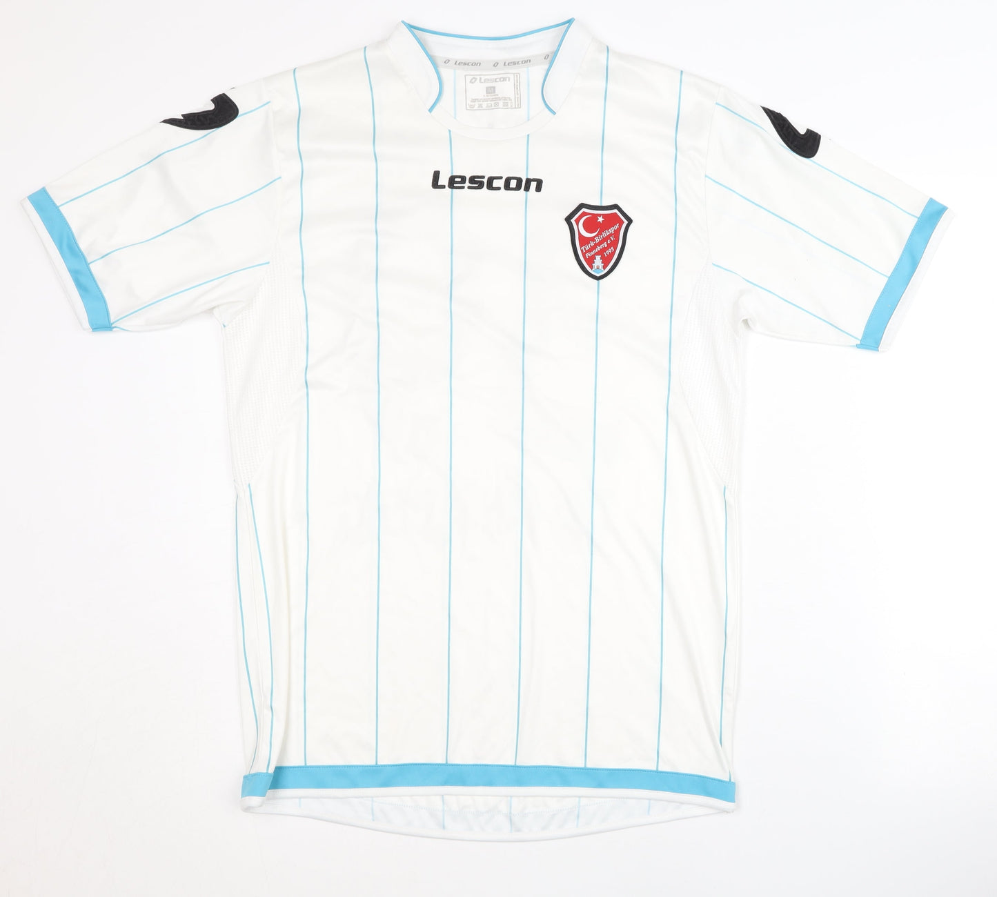 Lescon Men's M White Football Shirt - Yasin K. 39 Home Kit