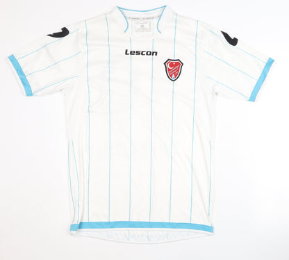 Lescon Men's M White Football Shirt - Yasin K. 39 Home Kit