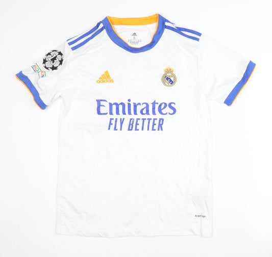 Adidas Real Madrid Home Shirt VINI JR. 20 White S Adults