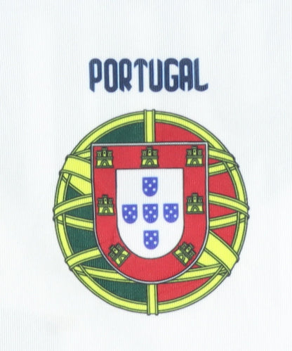 Portugal Home Football Shirt, Childrens 14 Years, White, Ronaldo
