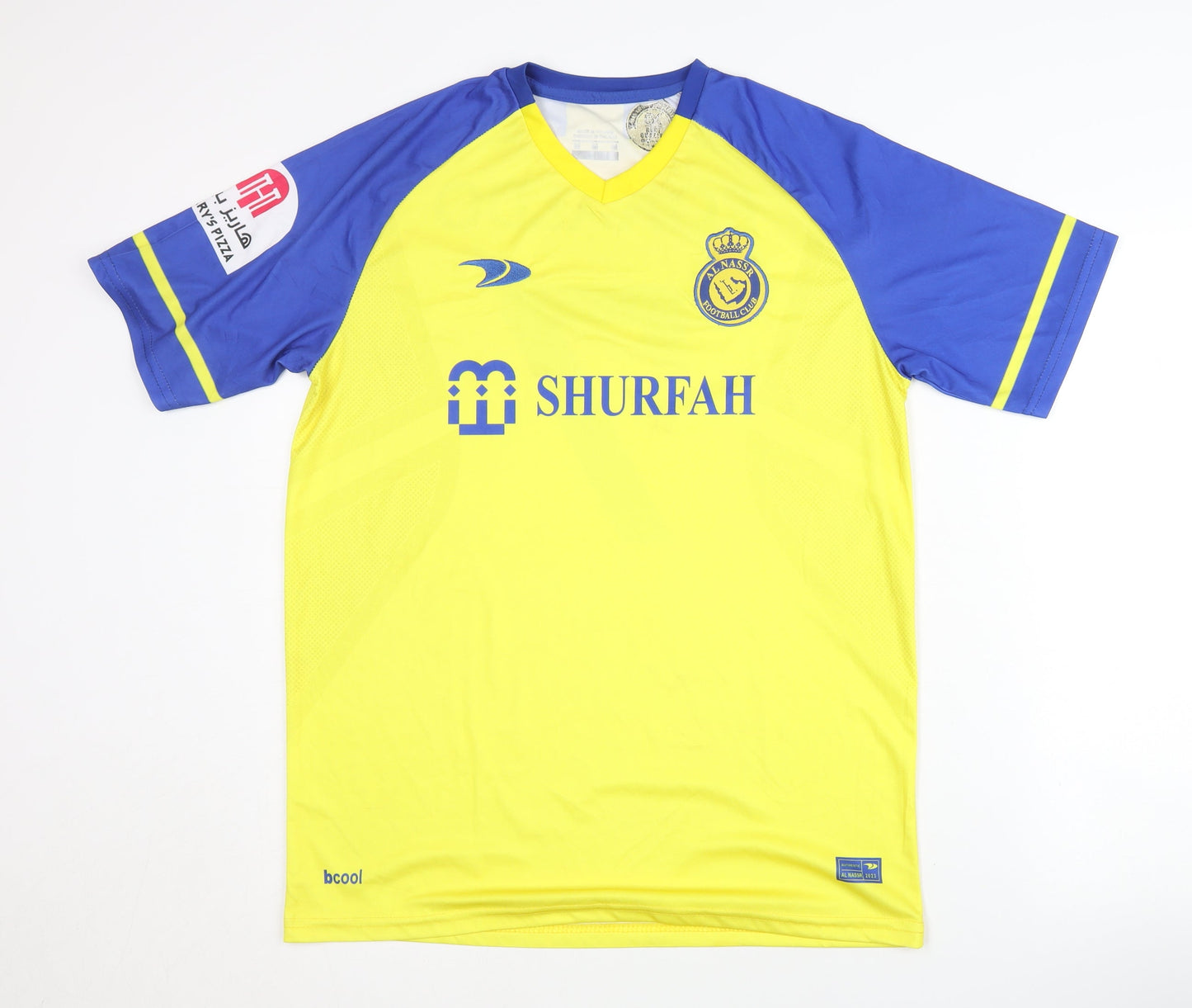 Al Nassr Adults Yellow M Home Shirt Short Sleeves