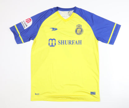 Al Nassr Adults Yellow M Home Shirt Short Sleeves