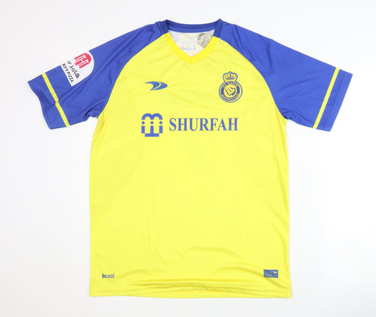 Al Nassr Adults Yellow M Home Shirt Short Sleeves
