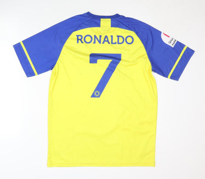 Al Nassr Adults Yellow M Home Shirt Short Sleeves