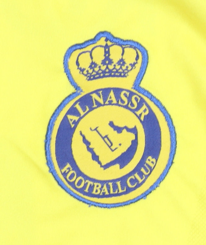 Al Nassr Adults Yellow M Home Shirt Short Sleeves