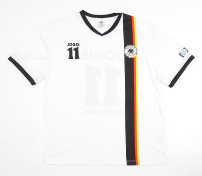 DFB Jogis 11 White Home Shirt L Adults Short Sleeves
