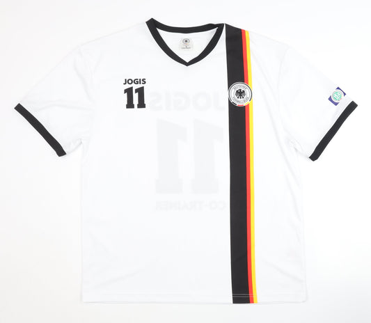 DFB Jogis 11 White Home Shirt L Adults Short Sleeves