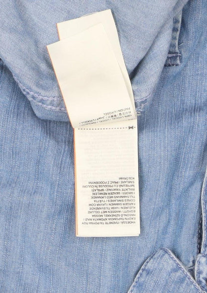 Womens UK Size XS Superdry Blue Basic Button-Up