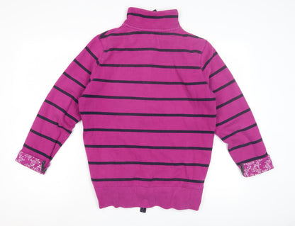 Per Una Women's Pink Striped Pullover Sweatshirt, M