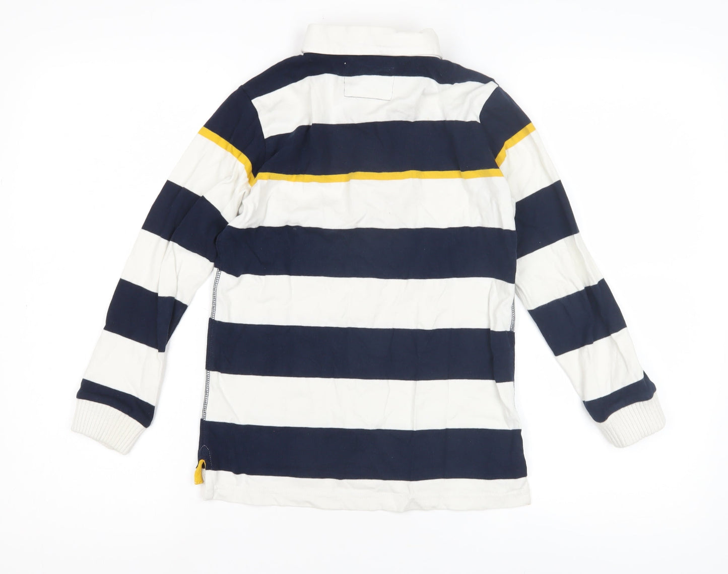 Marks and Spencer Boys Striped Long Sleeve Rugby Shirt 10 Years