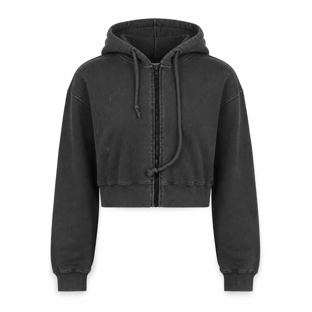 Teens UK Size 12 Pull & Bear Black Full Zip Hoodie