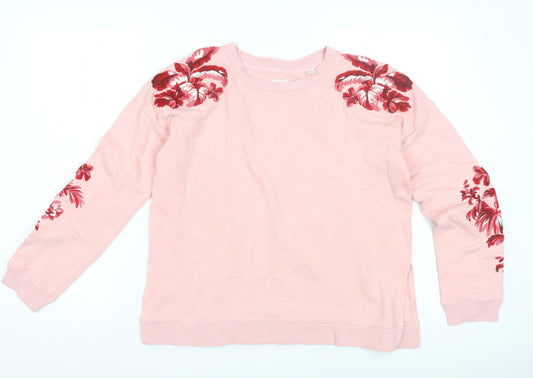 Womens UK Size 8 Jack Wills Pink Pullover Sweatshirt