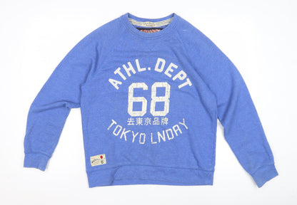 Mens UK Size S Tokyo Laundry Blue Pullover Sweatshirt