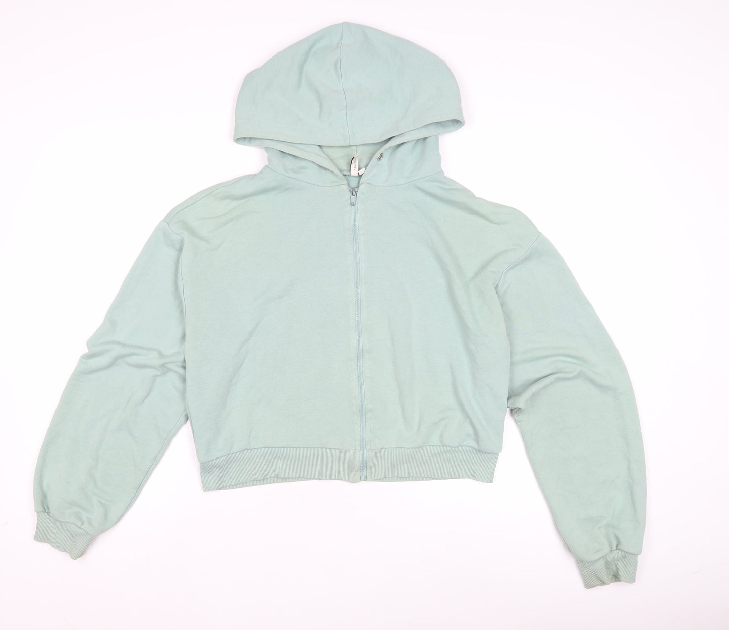 NLY Trend Women's Green Full Zip Hoodie - M