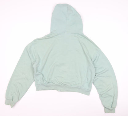 NLY Trend Women's Green Full Zip Hoodie - M
