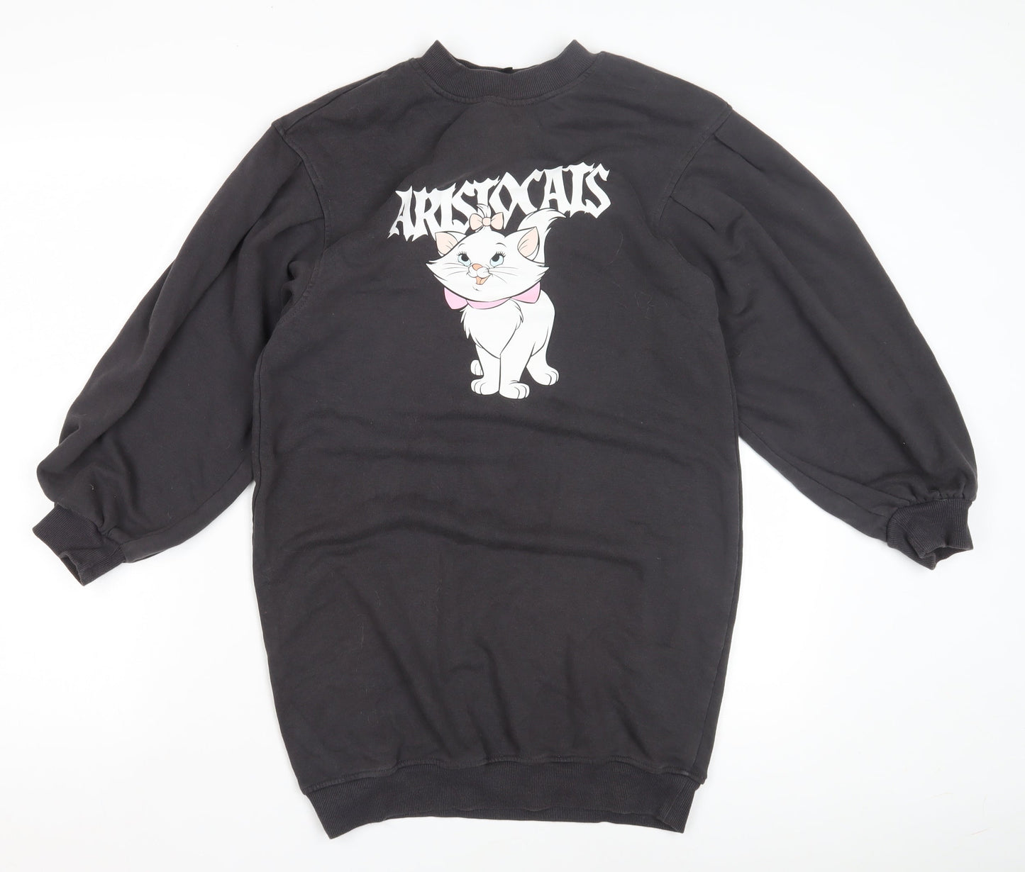 Womens UK Size XS Divided by H&M Black Pullover Sweatshirt