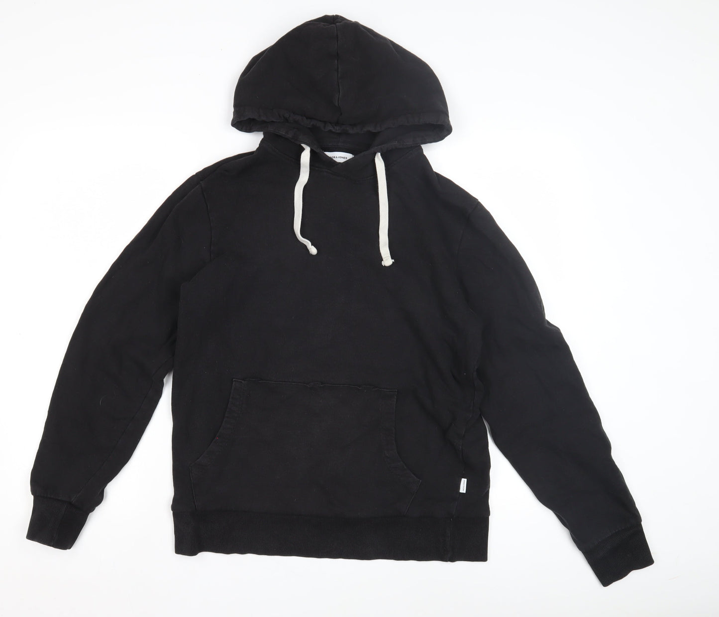 Mens UK Size L JACK & JONES Black Pullover Hoodie