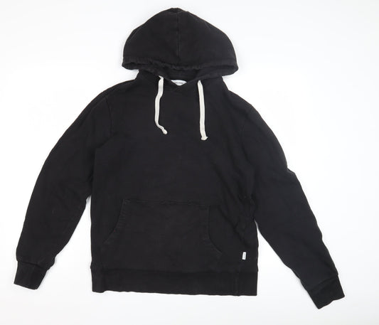 Mens UK Size L JACK & JONES Black Pullover Hoodie