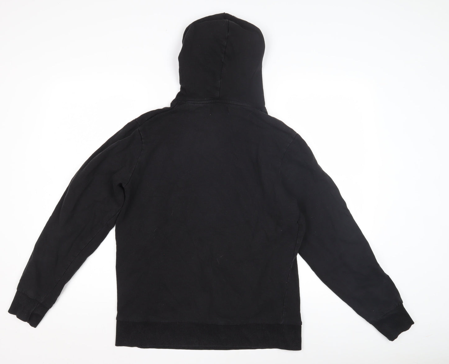 Mens UK Size L JACK & JONES Black Pullover Hoodie