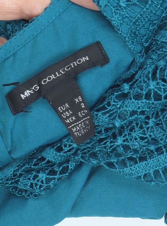 MNG Collection Women's Blue XS Sheath Party Dress