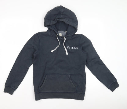 Womens UK Size 8 Jack Wills Navy Pullover Hoodie