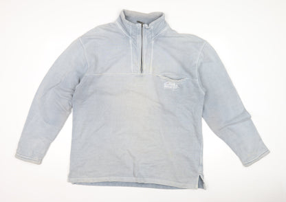 Weird Fish Men's Blue Large 1/4 Zip Sweatshirt